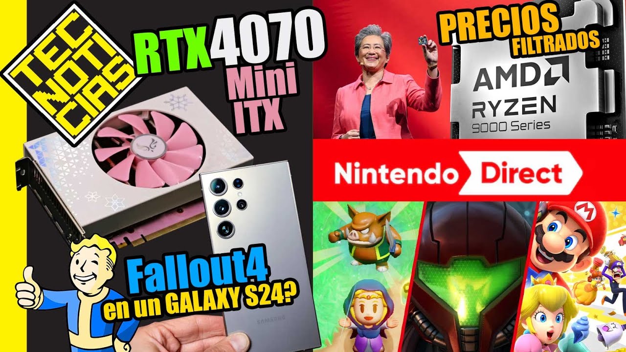 RTX4070 para Mini ITX! Nintendo se NIEGA al Switch 2, Se FILTRAN precios de RYZEN 9000, ARM no JUEGA