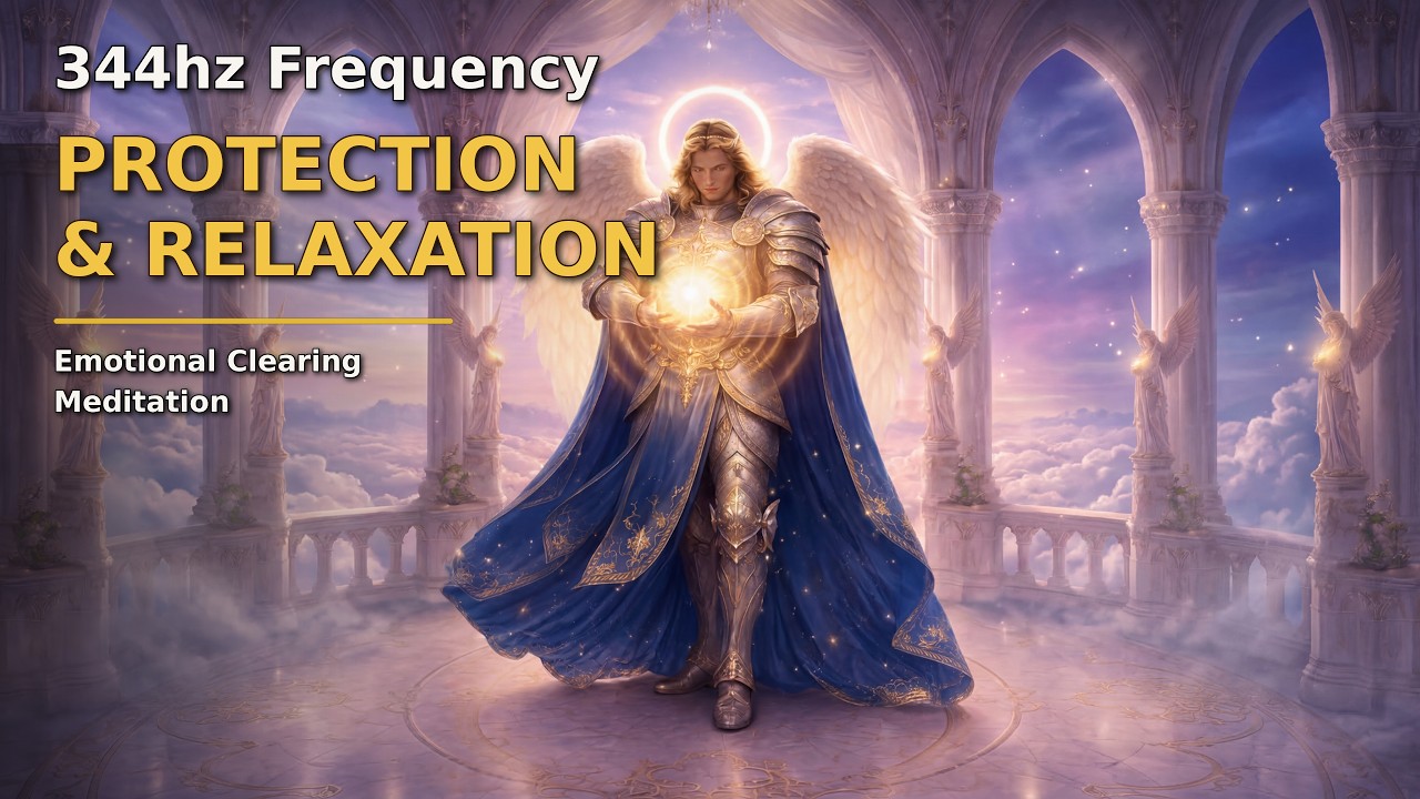 Archangel Michael 344Hz Healing Frequency ✨ Protection, Relaxation & Emotional Clearing Meditation