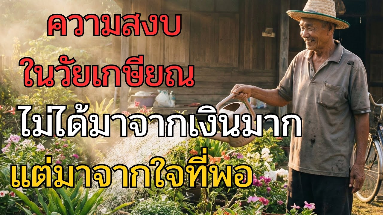 ความสงบในวัยเกษียณไม่ได้มาจากเงินมาก แต่มาจากใจที่พอ     