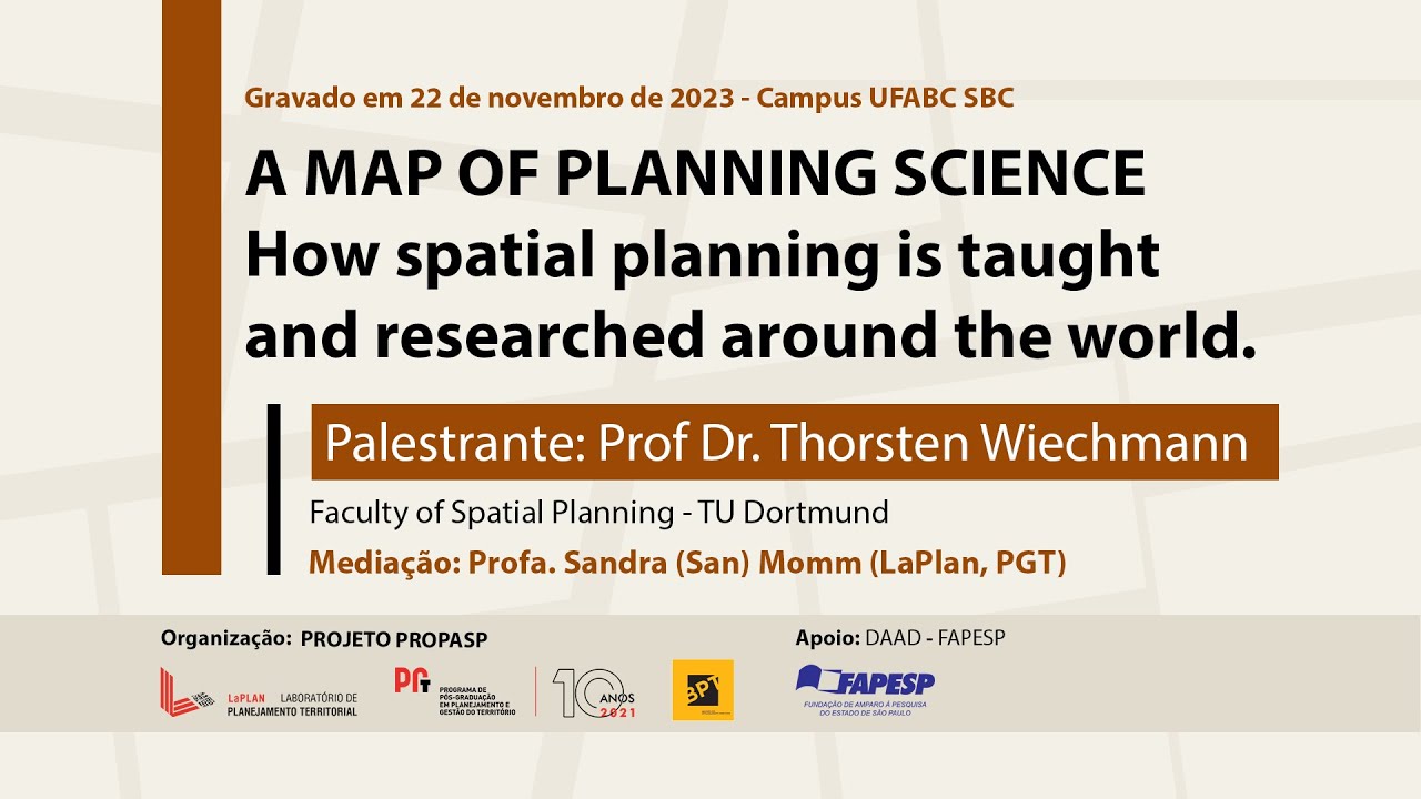 Thorsten Wiechmann - A map of planning science: how spatial planning is taught and researched (...)