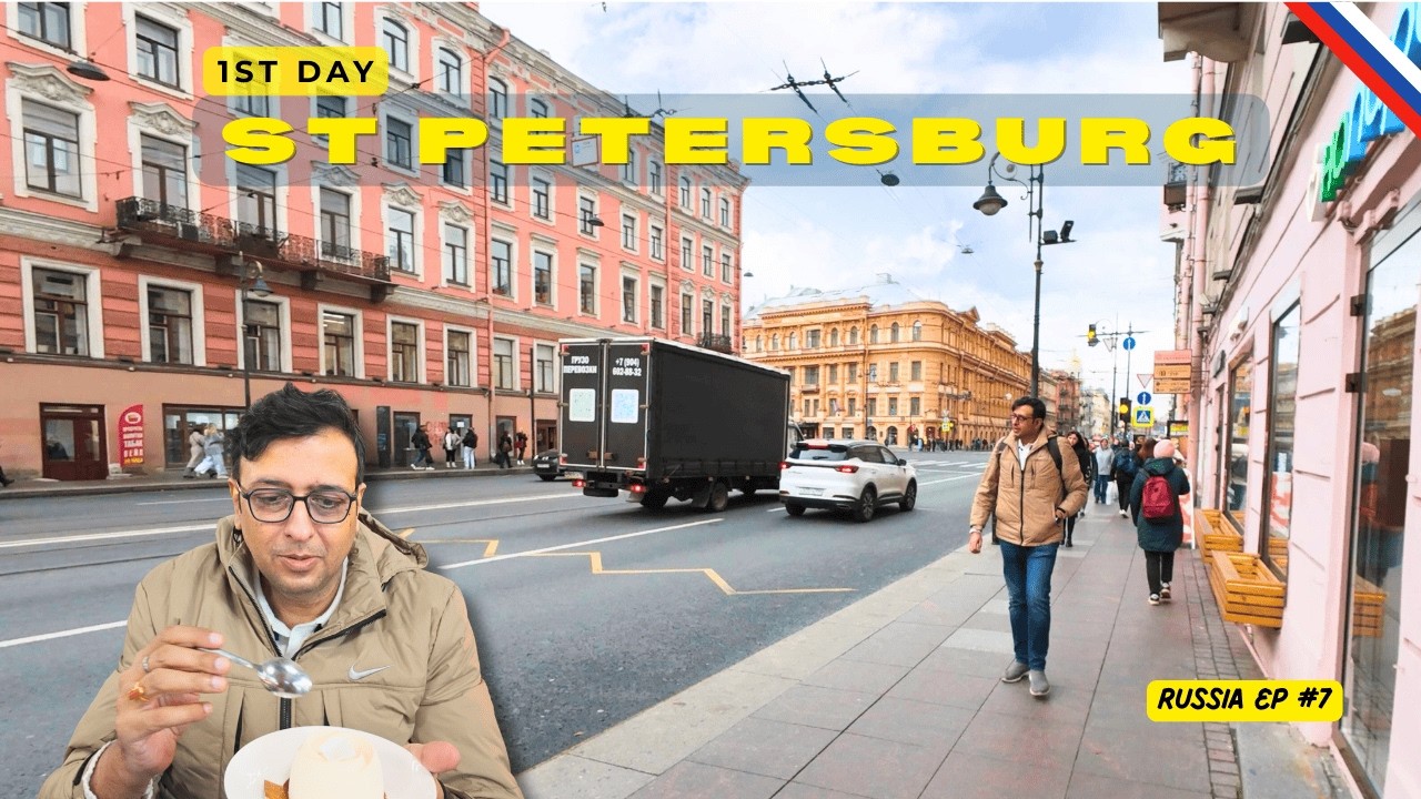 My First Full Day in St. Petersburg 🇷🇺 | Food, Streets & Royal Cafés