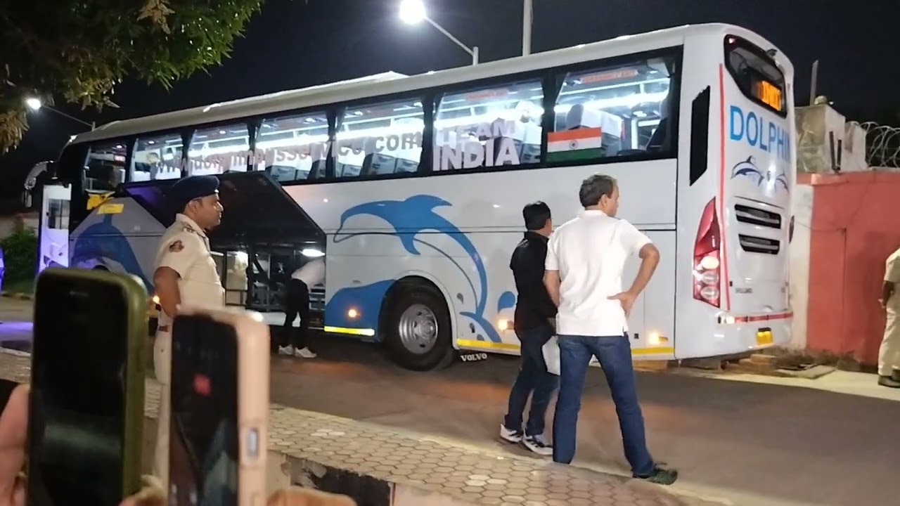 India Team arrival at Bhubaneswar airport of English Vs India ODI