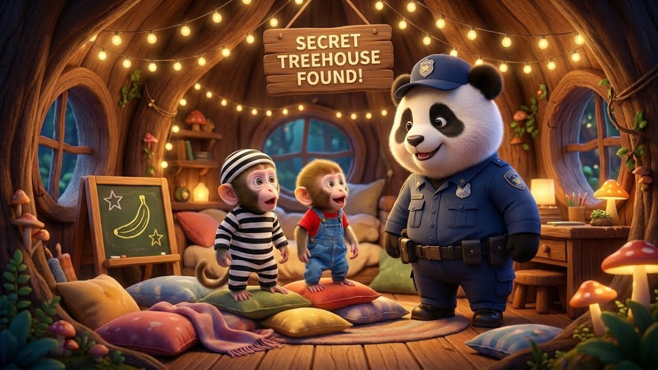 Funny Monkey Cartoon: The Sparkle Hunt & Secret Treehouse Mission! 🐒✨🏠 Vlogs25