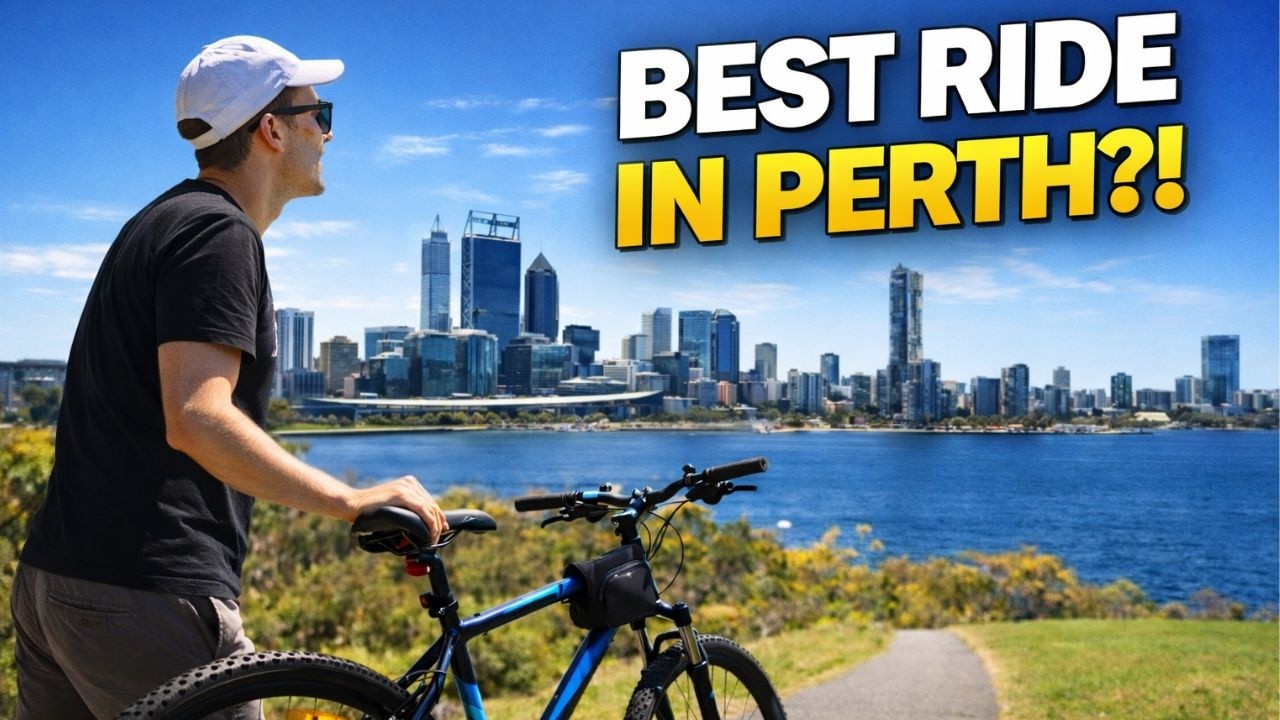 WATCH [4K] my AMAZING CYCLING TOUR around Perth City, Australia!