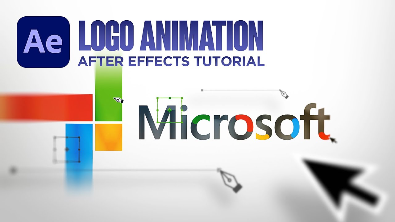 Create Microsoft Logo Animation in After Effects | Tutorial