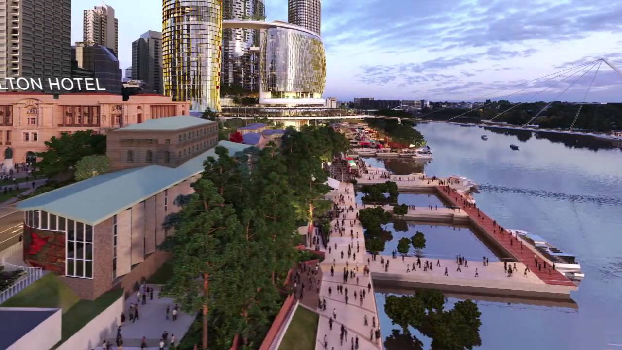 The new Queens Wharf Brisbane