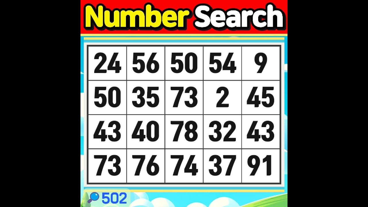 Number Search #502 The meaning of life is something you give to it yourself.【Match | brain game 】
