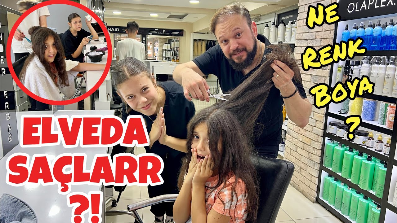 Eflin’in İlk Kez Saçları Boyandı ⁉️TUANANIN KISKANDIĞI ANLAR😅 Saç Kesimi, Saç Boyama