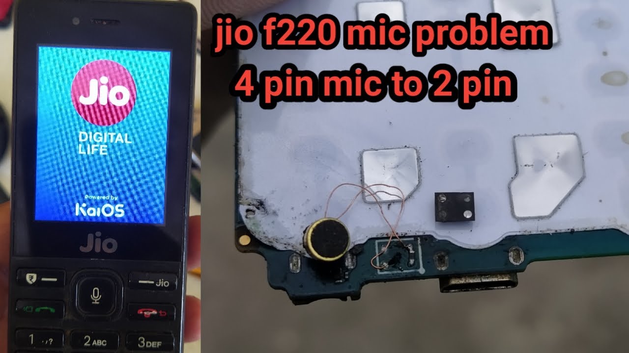 jio phone mic jumper||jio f220 mic jumper