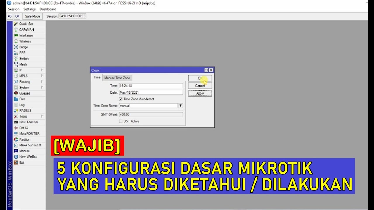 5 KONFIGURASI DASAR MIKROTIK YANG HARUS DILAKUKAN (UNTUK PEMULA)