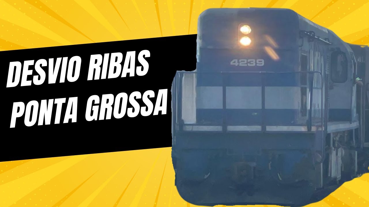 Trens chegando,manobrando e partindo no pátio de Desvio Ribas Ponta Grossa/PR