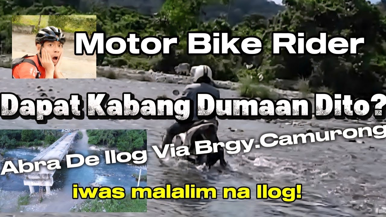 Motor Bike Rider | Safe ba Dumaan sa Brgy. Road ng Camurong para Iwas Malalim na Ilog? Iwas pabuhat