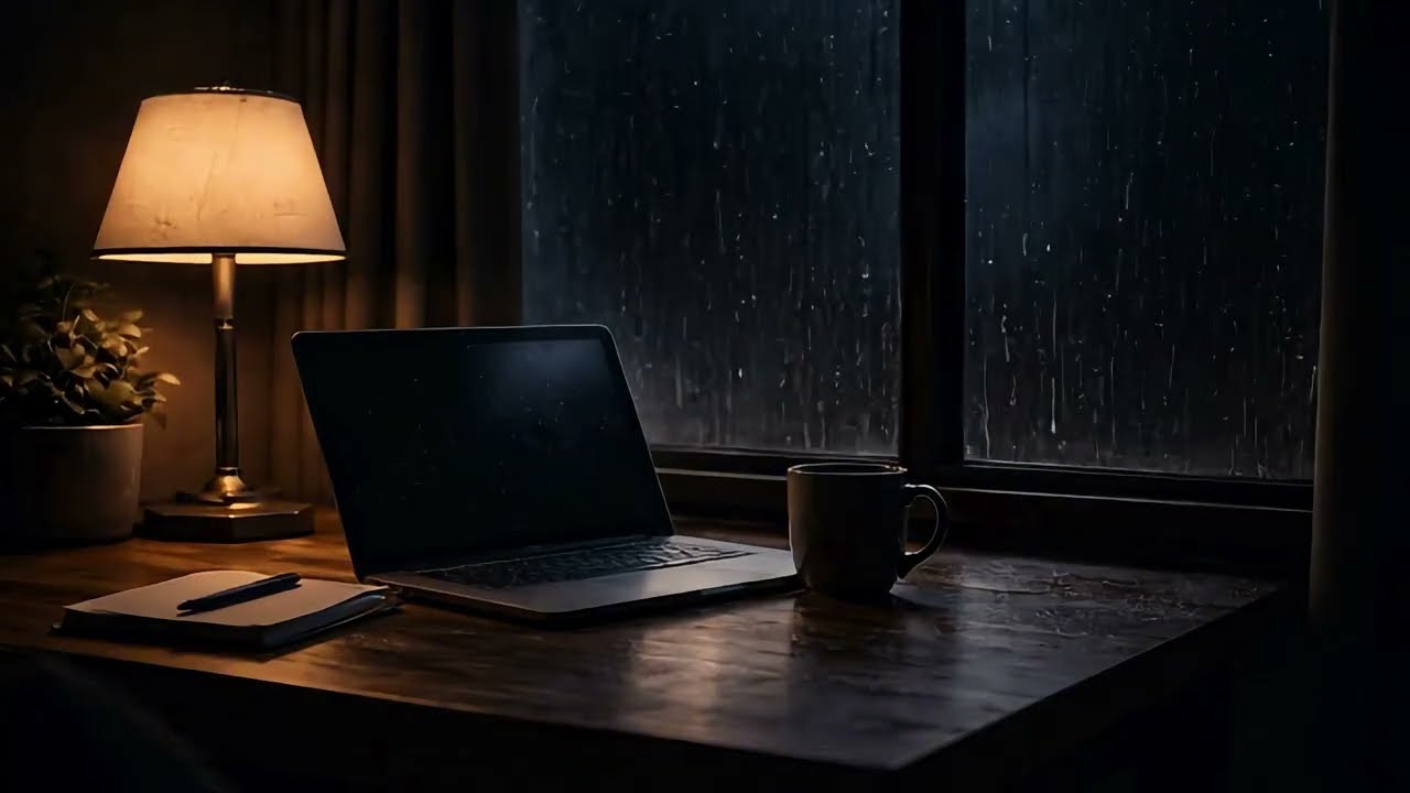Calm Focus Piano with Rain for Deep Work | 2 Hour Productivity Session
