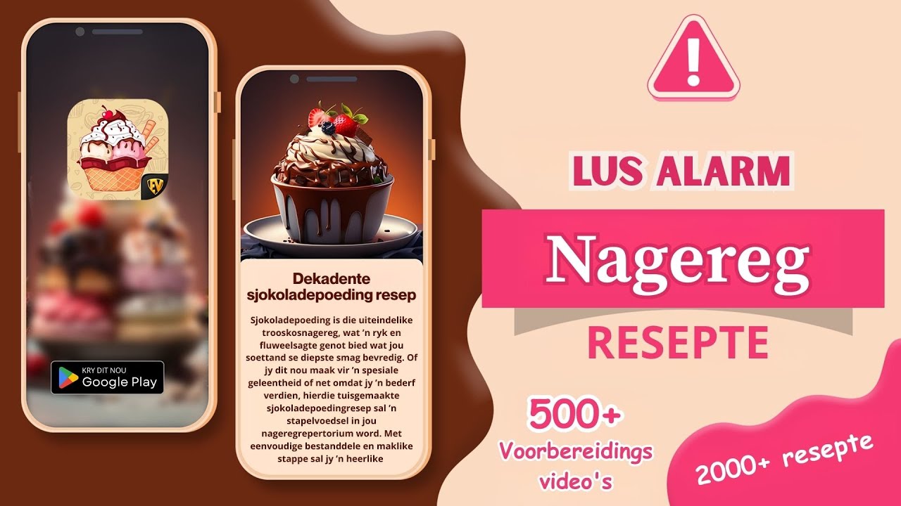 Dessert Resepte App | Nagereg Kos Resepte #nageregresep #nagrege #nagereg #nageregresepte
