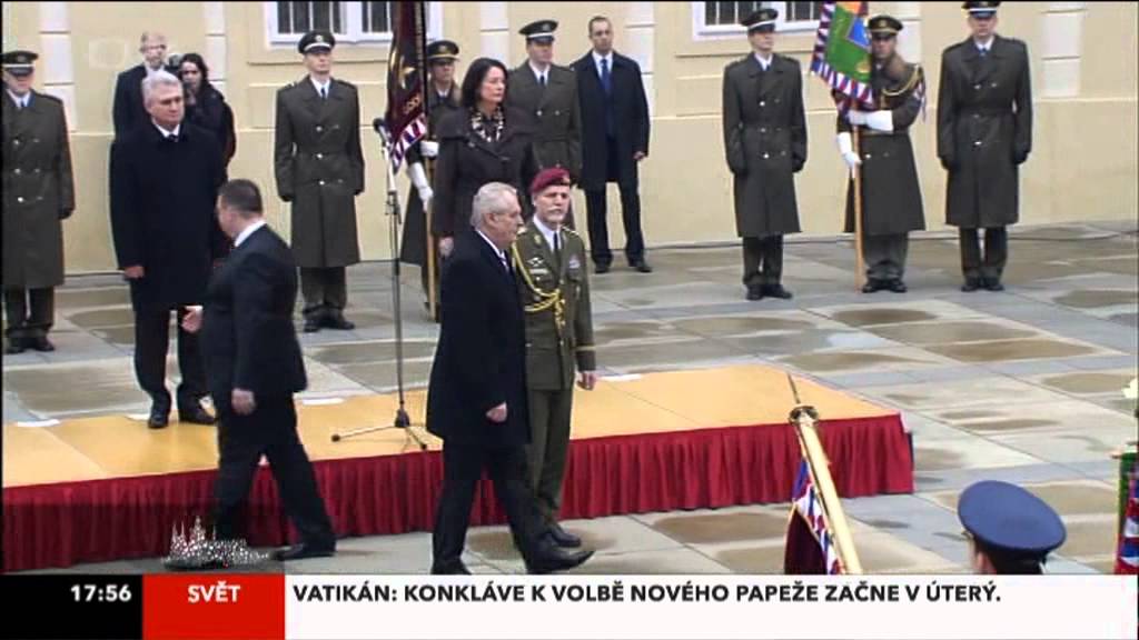 Slavnostní svěšení prezidentské standarty + INAUGURACE (8.3.2013 / sestřih)