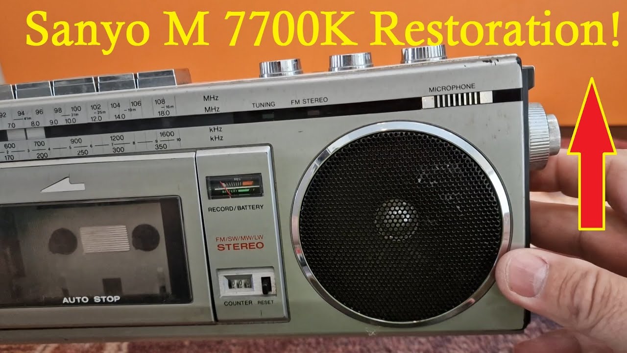 Sanyo M 7700K Restoration! Incredible changes! Available on eBay!