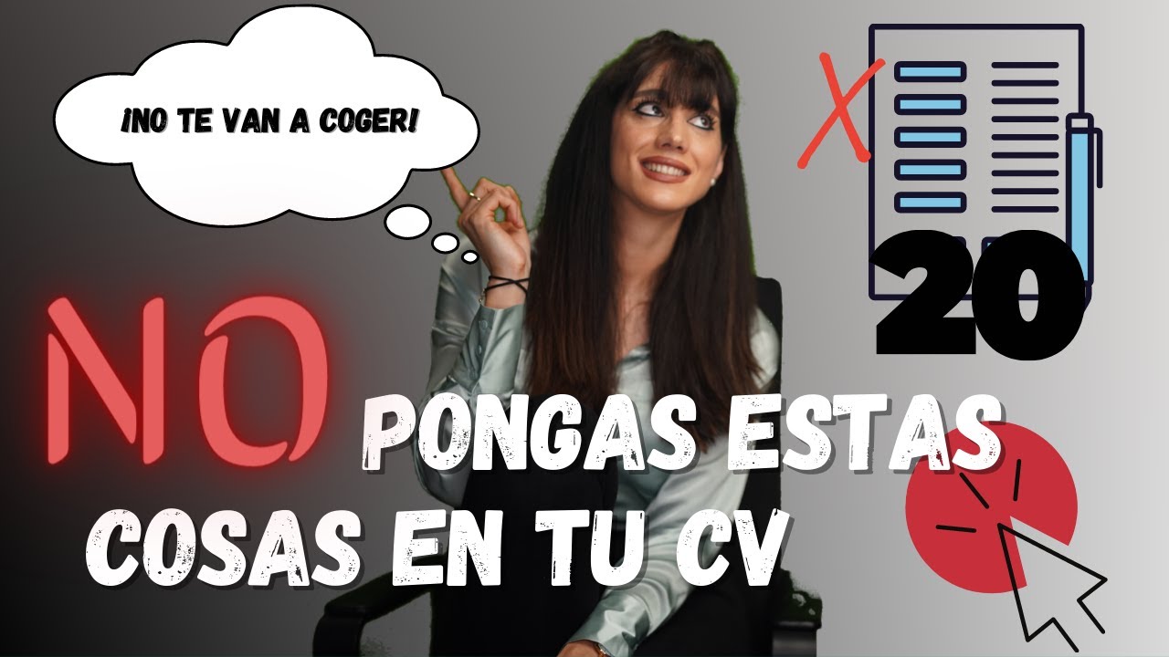 ¡NO pongas estas 20 COSAS en tu CV! 👀👆