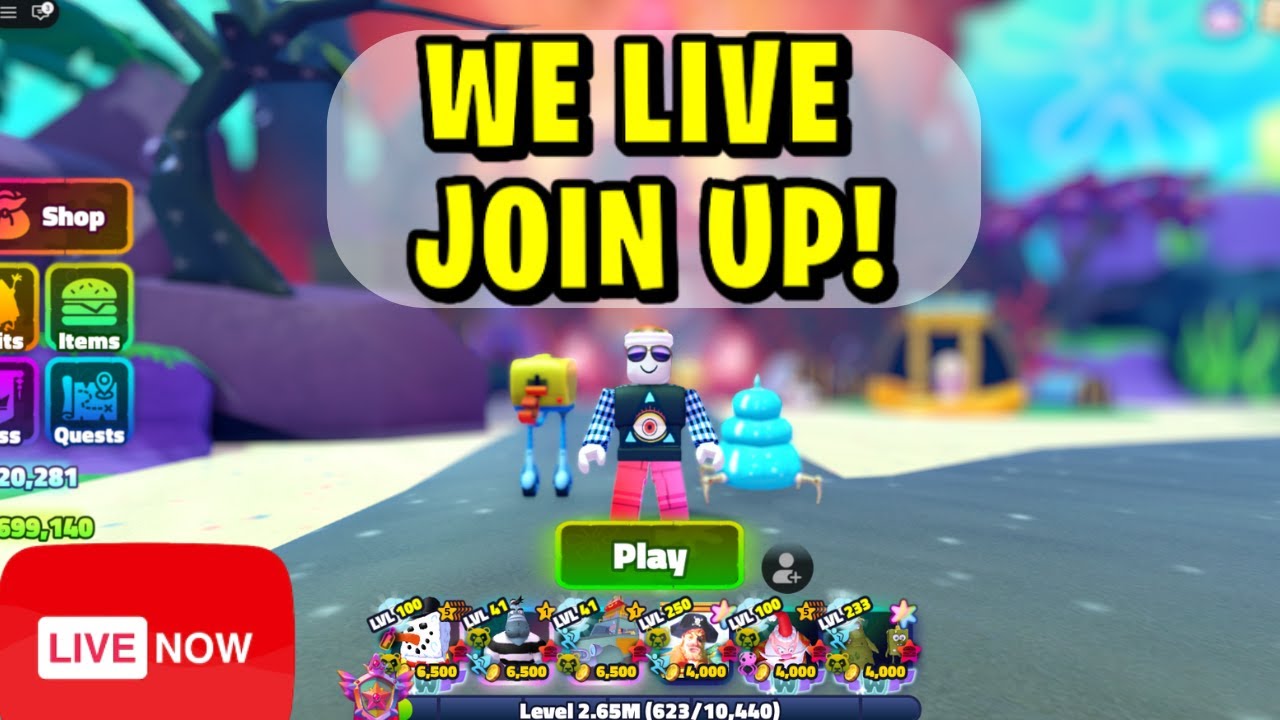 🔴 LIVE : Join the chaos... 😱+GIVEAWAYS (SpongeBob TD)