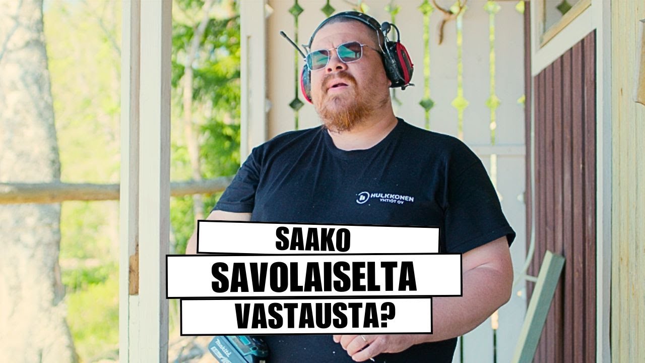 Terassin teko jatkuu ja lämmintä on.