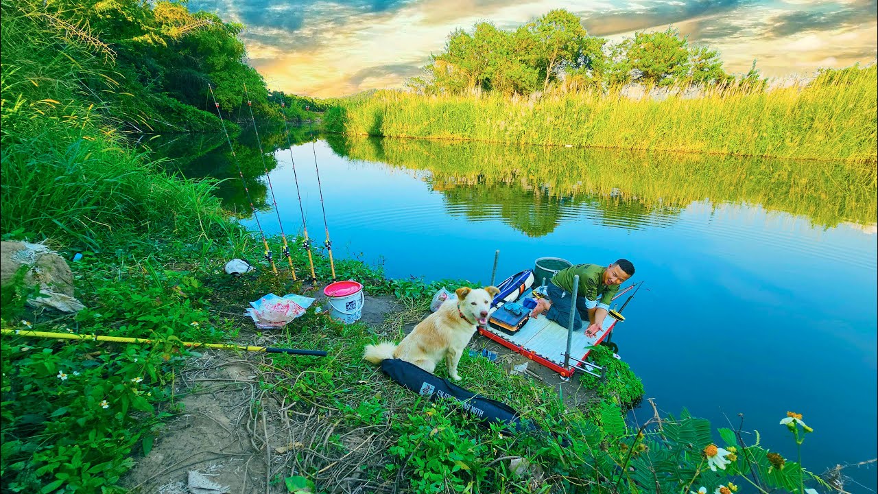 ตั้งแค้มป์ตกปลาแม่น้ำ กลางคืนเจอดีดึงยังไงก็ไม่ออก จนต้องยอมแพ้ P.NU FISHING