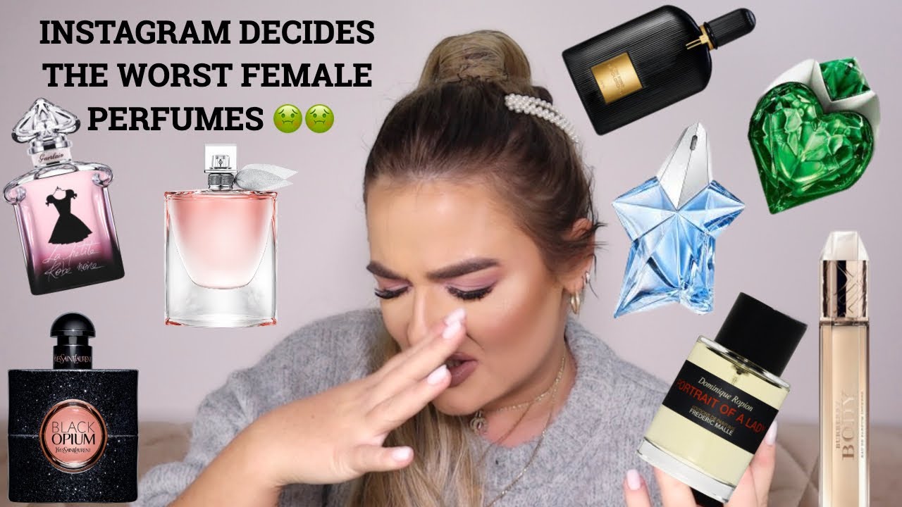 THE WORST SMELLING FEMALE PERFUMES..🤢ACCORDING TO YOU! | PERFUME COLLECTION | Paulina Schar