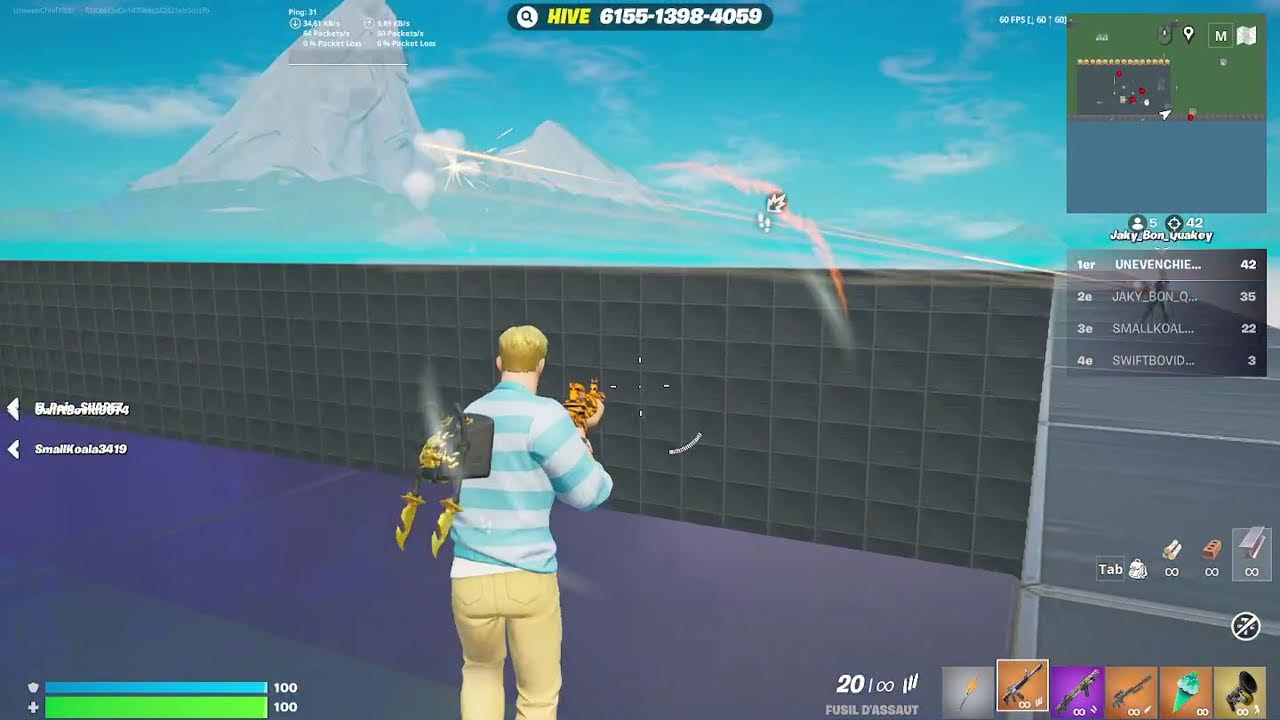 JE LIVE SUR WITH 1V1 EVERY GUN