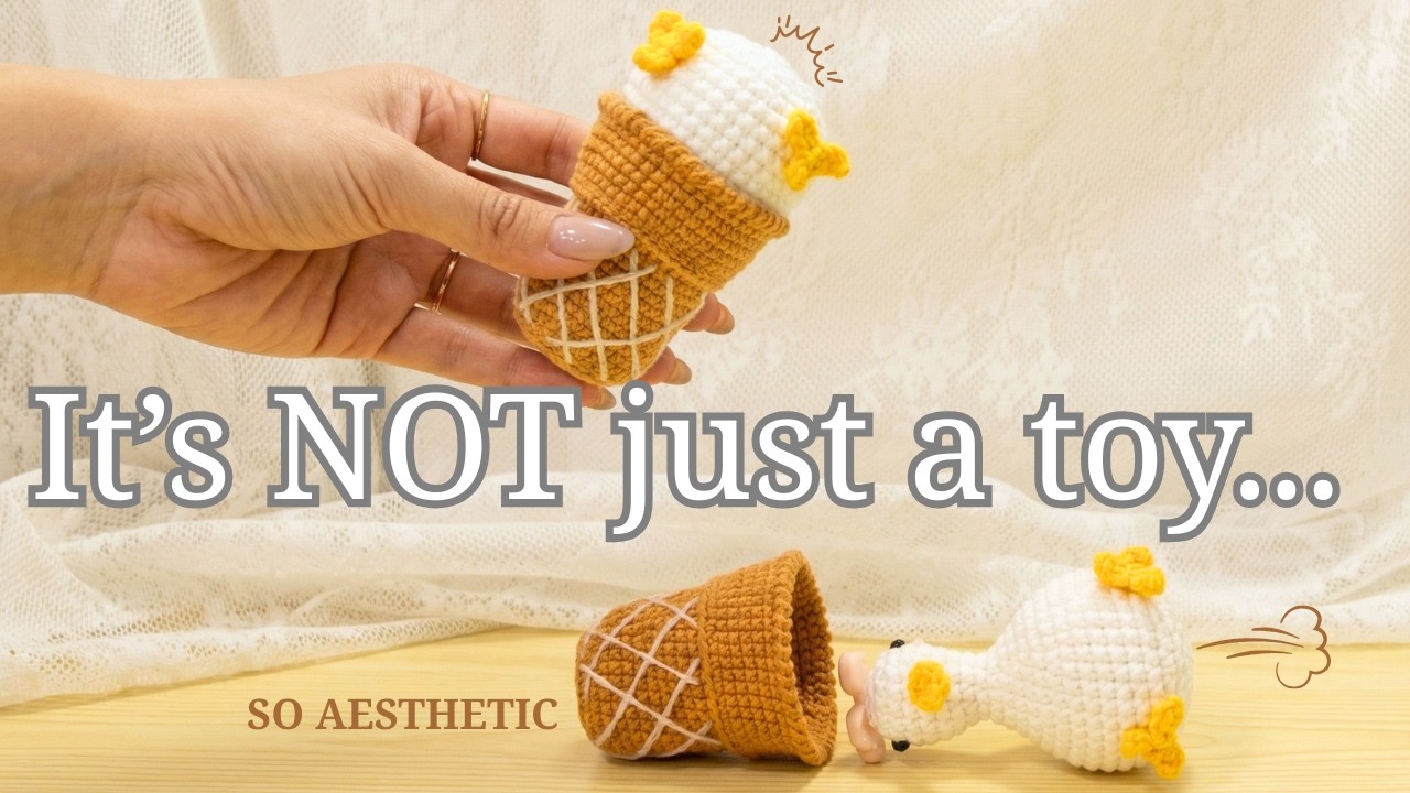 Crochet Duck Ice Cream Easy Tutorial for Beginners ✨🦆🍦🦆