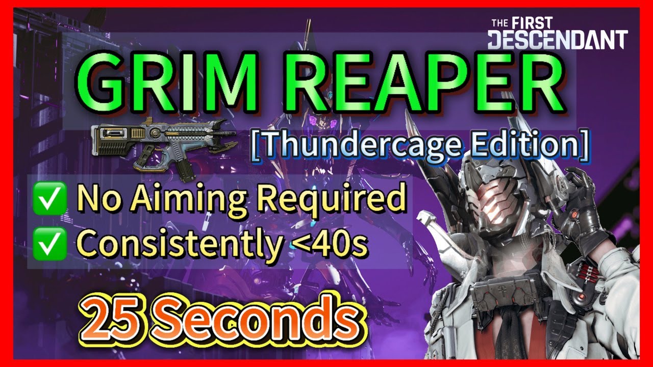 Yeap the NEW Reworked Thunder Cage Passive IS Broken... // Grim Reaper Ajax Build // TFD