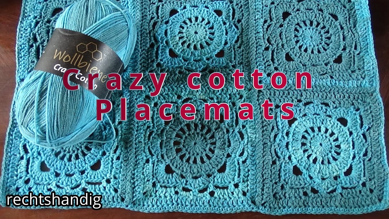 Haken - tutorial #606: Crazy cotton Placemats