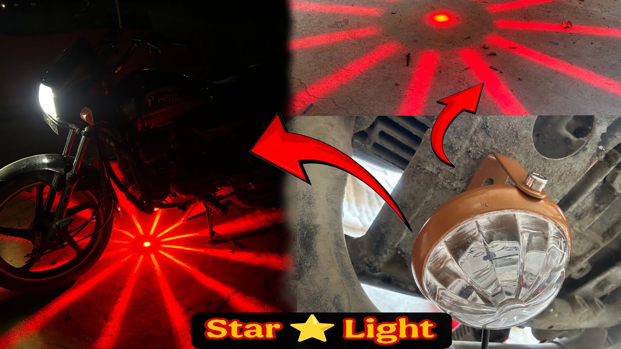Star Light /Modified in Splendour Plus / Installation/ How to install light 💡full detail Video..