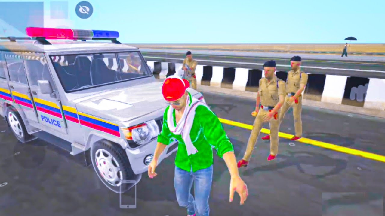 indian auto simulator game franklin vs police | indian theft aura simulator 😱