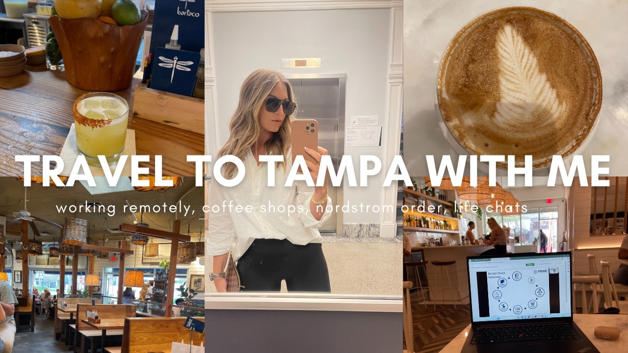 Tampa Travel Vlog | Working Remotely | Coffee Shops | Nordstrom Haul