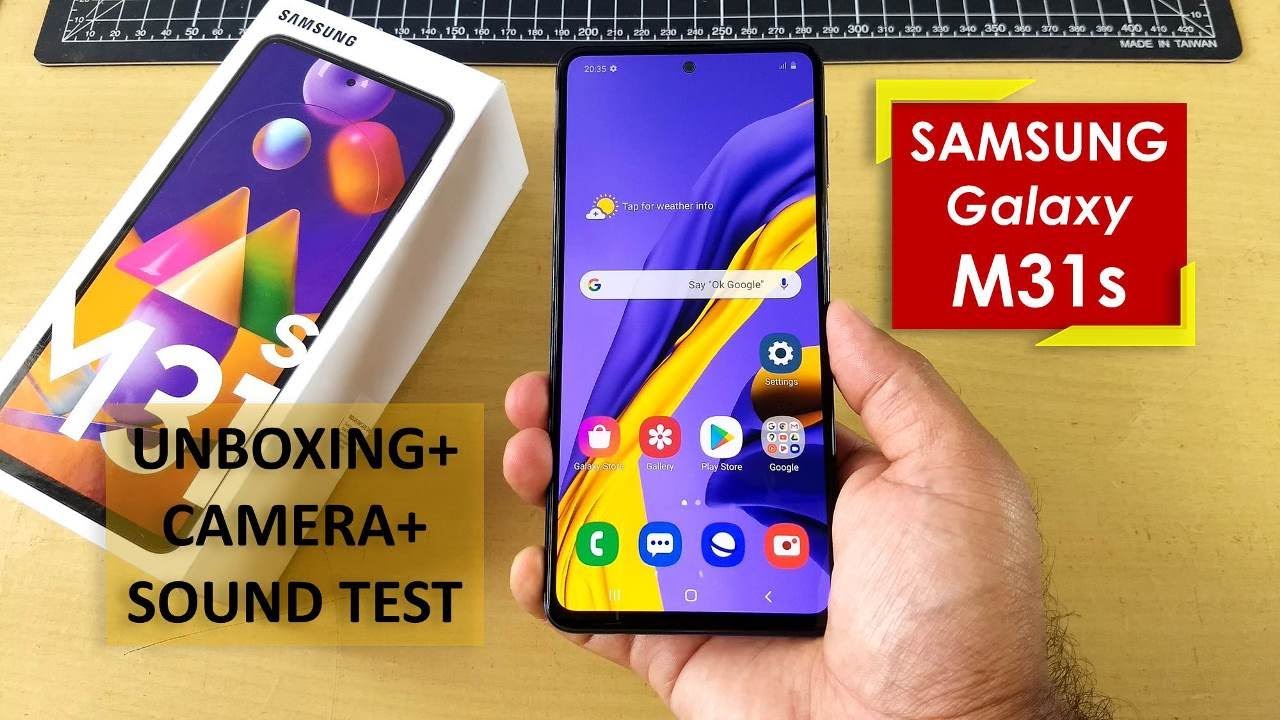 Samsung Galaxy M31s Unboxing + Camera + Sound Test + Power packed Information