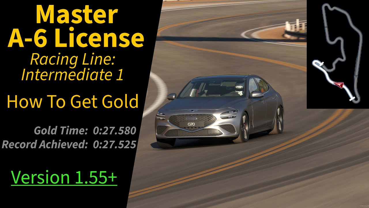 GT7 | How to get Gold on the Master A-6 License (Update 1.55+)