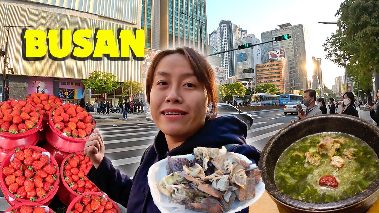 Hướng Dẫn Nhập Cảnh Hàn Quốc | ĂN NGẬP MẶT Ngày Đầu Đến Busan | Du Lịch Hàn Quốc