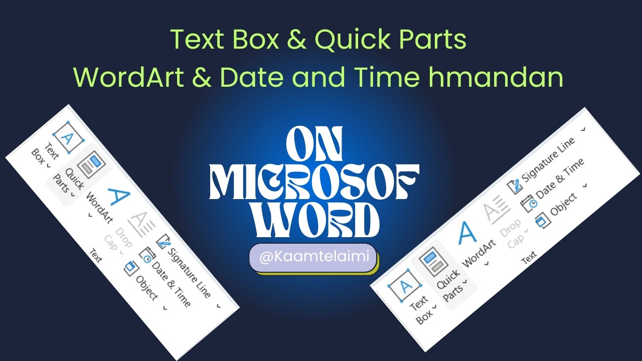 Text Box & Quick Parts hmandan on Microsoft Word