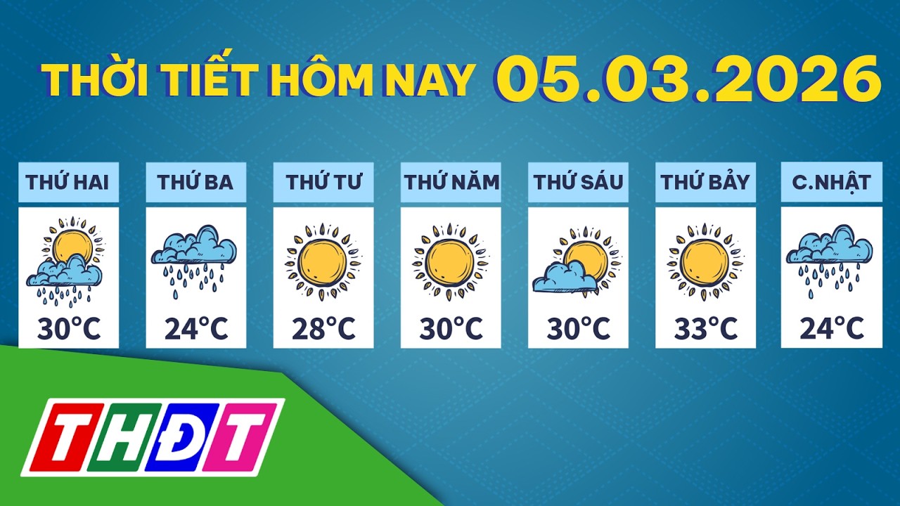 Thời tiết hôm nay, 5/3/2026 | THDT