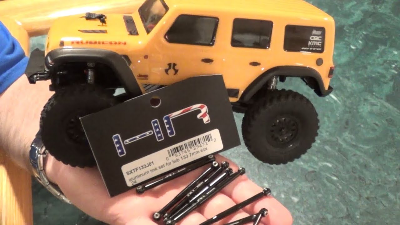 SCX24 Jeep Hot Racing LWB Aluminum Link Set Install