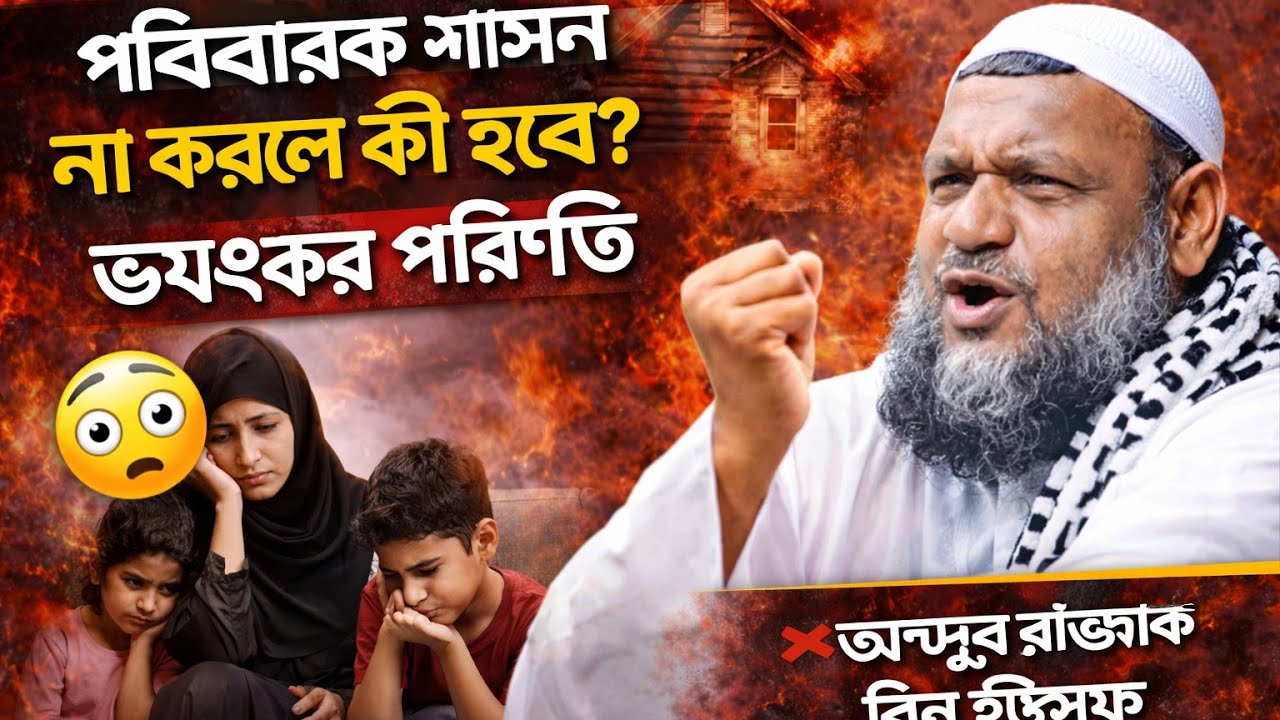 পরিবারকে শাসন না করলে কী হবে? ভয়ংকর পরিণতি #islamicvideo #abdurrazzakbinyusuf 