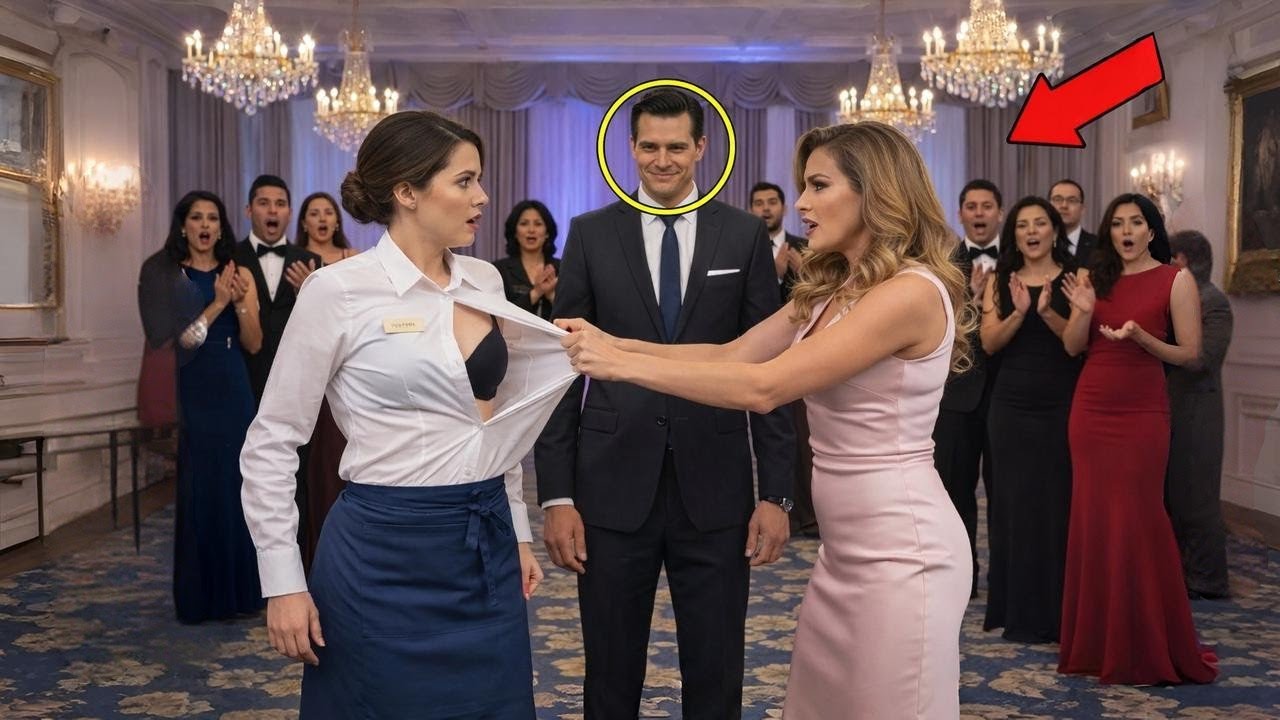 Novia Cruel del CEO Rasgó Vestido de Mesera—Sin Saber que su Esposo es Multimillonario