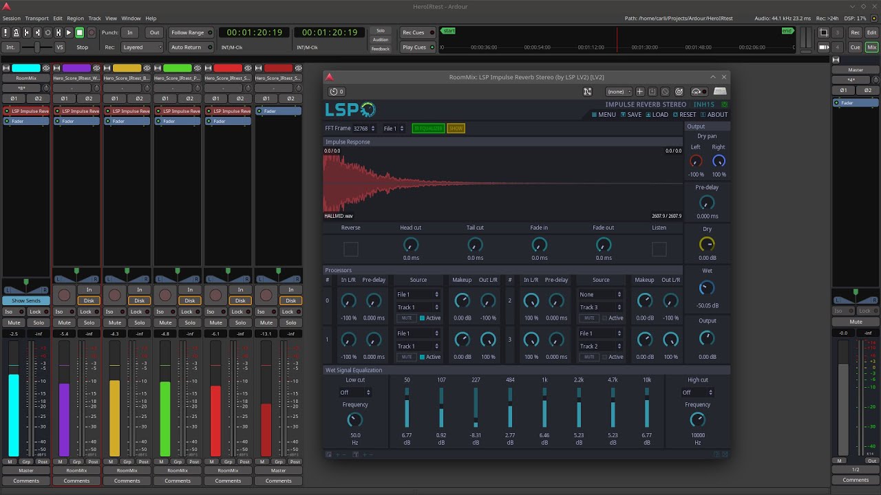 LSP Impulse Reverb Plugin (Tutorial)