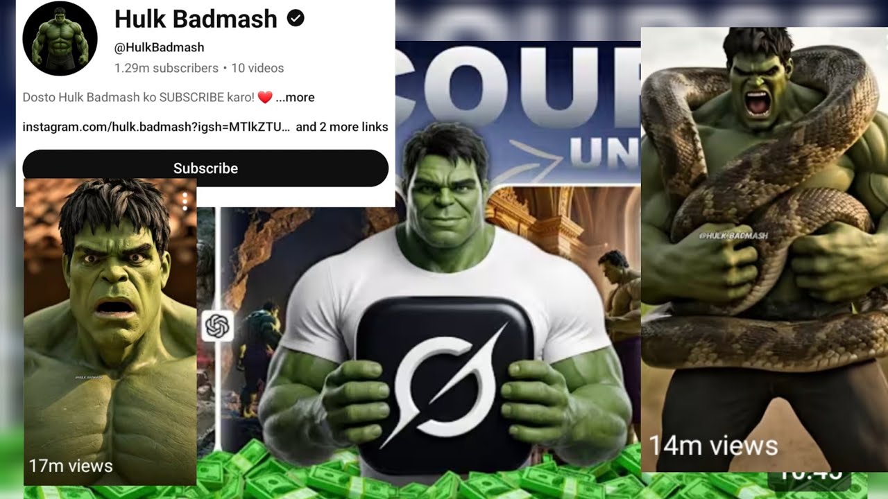 How To Create Perfect HULK Ai Videos | Like Hulk Badmash AI | ai video kaise banaye ✅️