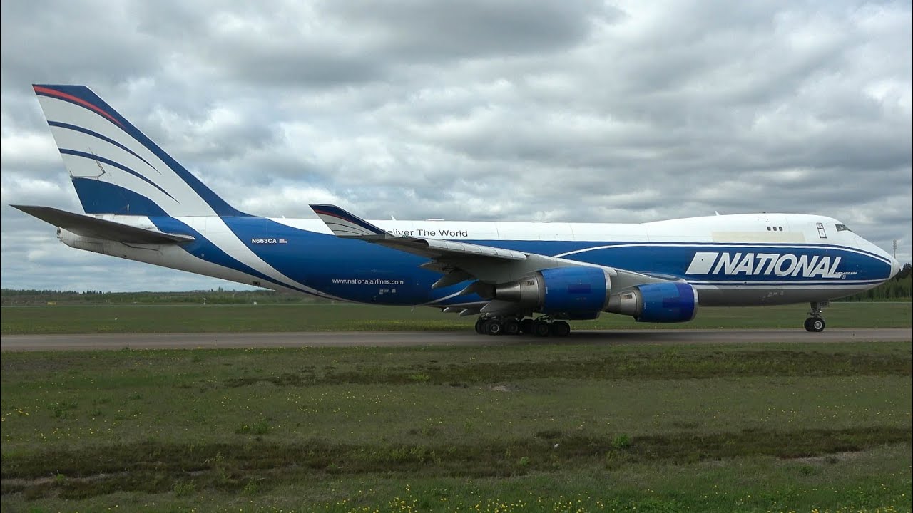 Close-Up! National Airlines Boeing 747-400F N663CA at Helsinki Airport