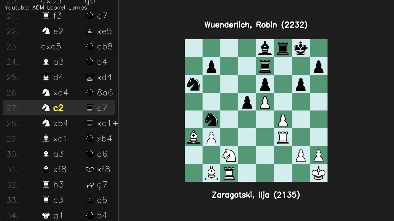 French Tarrasch Zaragatski Ilja 2135 vs Wuenderlich Robin 2232