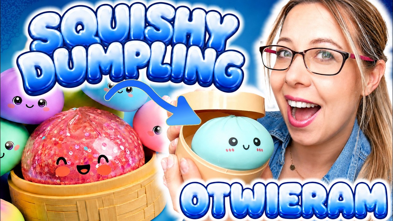 🥟OTWIERAM SQUISHY PIEROŻKI 🥰 DUMPLING SQUISHY #squishy #unboxing #dumplingsquishy