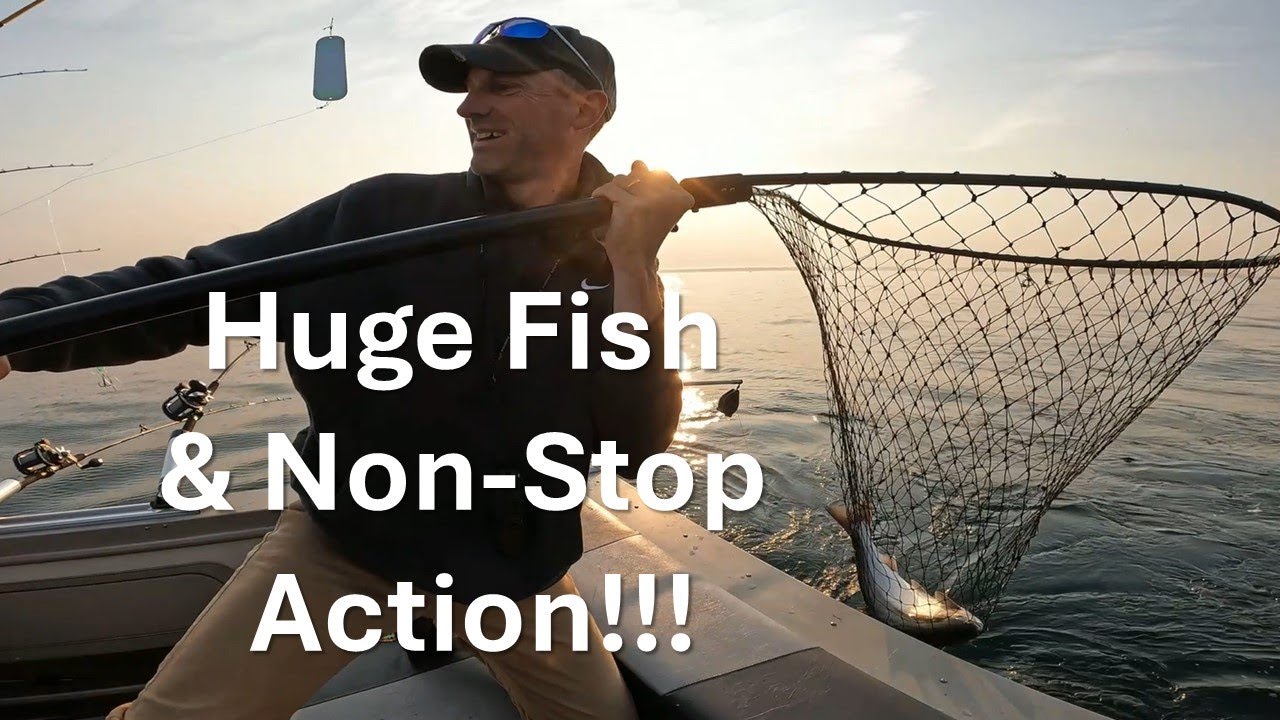 My BEST Salmon Fishing Trip Yet!!! (Port Sheldon)