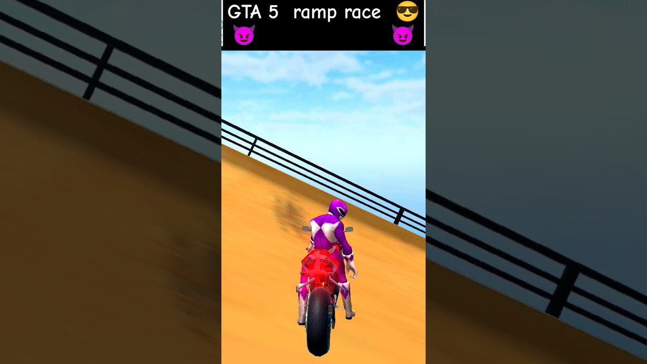 GTA 5   ramp race #gta #ramp #shorts #firstshortvideo #ramprace # #phonk