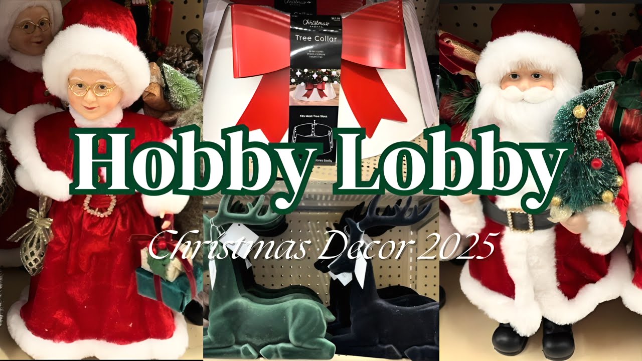 HOBBY LOBBY CHRISTMAS 2025 | Shop With Me + Christmas Decor Sale 50% Off