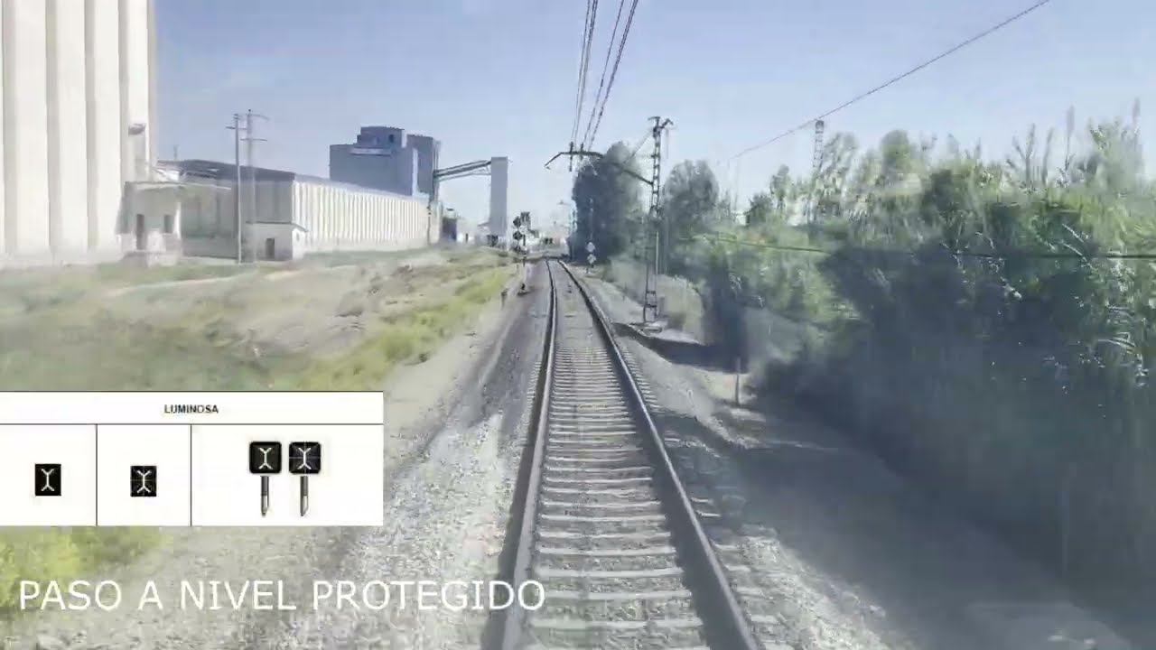 Linea 200, MADRID ZARAGOZA CONSTANTI, parte 15, (Zuera-Grañen) (Cab ride, train driver's view)