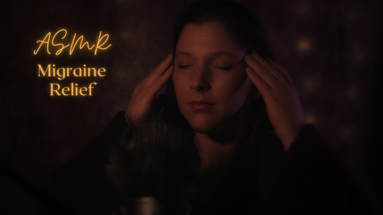 Migraine Relief ASMR 🌑✨ Gentle Guided Relaxation for Deep Rest ✨🌑